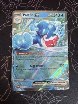 Palafin EX 061/167 S&V Twilight Masquerade TWM Holo Double Rare Pokemon Card - Image 1