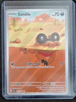 Sandile Illustration Rare 135/086 SV Black Bolt Pokemon Card English NM - Image 1