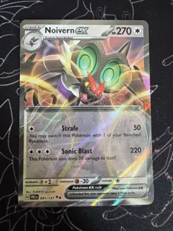 Pokemon TCG Prismatic Evolutions Noivern EX Card 091/131 Mint Condition - Image 1