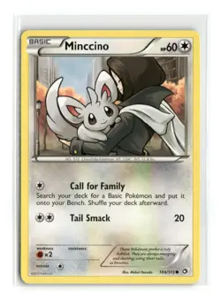 Minccino - #104/113 - Pokemon TCG Card-LP - Image 1