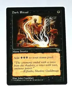 Magic the Gathering * MTG * 1 x Dark Ritual * Mirage * LP - Image 1