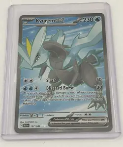 Pokemon Black Bolt Full Art Rare Holo Card Kyurem EX 157/086 Near Mint Condition - Image 1