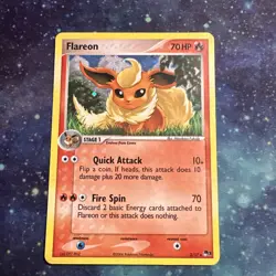 Pokemon TCG Flareon Holo Rare Card 2/17 Pop Series 3 - Image 1