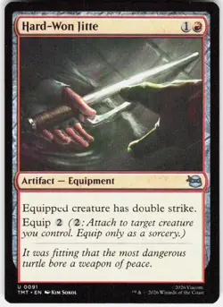 Hard Won Jitte 91 Teenage Mutant Ninja Turtles Magic the Gathering - Image 1