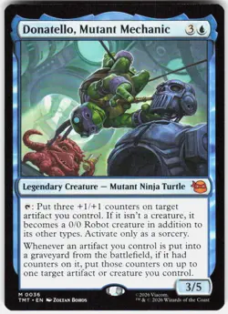 Donatello Mutant Mechanic 36 Teenage Mutant Ninja Turtles Magic the Gathering - Image 1