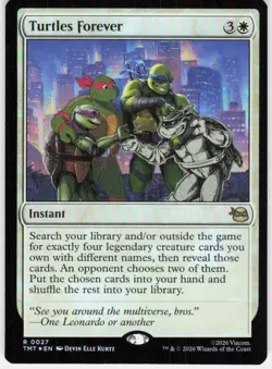 Turtles Forever Foil 27 Teenage Mutant Ninja Turtles Magic the Gathering - Image 1