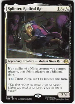 Splinter Radical Rat 169 Teenage Mutant Ninja Turtles Magic the Gathering - Image 1