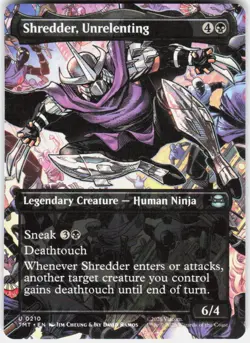 Shredder Unrelenting Borderless 210 Teenage Mutant Ninja Turtles Magic the Gathe - Image 1