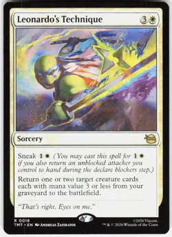 Leonardo's Technique 18 Teenage Mutant Ninja Turtles Magic the Gathering - Image 1