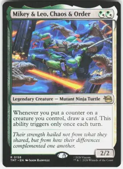 Mikey & Leo Chaos & Order 158 Teenage Mutant Ninja Turtles Magic the Gathering - Image 1