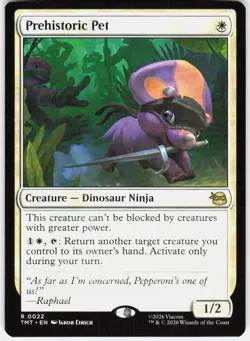 Prehistoric Pet 22 Teenage Mutant Ninja Turtles Magic the Gathering - Image 1