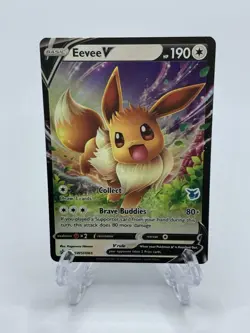 Eevee V SWSH065 - Battle Academy - Eevee Stamp - Pokemon - Image 1