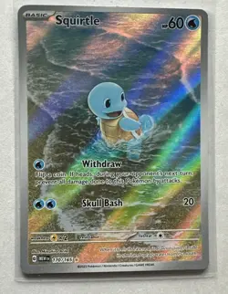 Pokemon TCG - S&V 151 - 170/165 Squirtle - Illustration Rare - Image 1