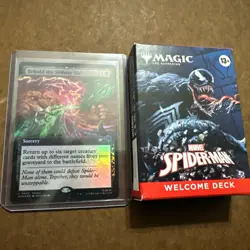 MTG Spider-Man - Welcome Deck Black/Venom + Behold the Sinister Six! Promo - Image 1