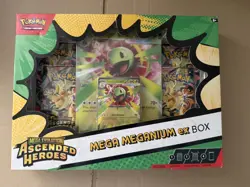 Pokemon: Mega Evolution Ascended Heroes Mega Meganium Ex Box - New & Sealed - Image 3