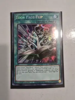 Toon Page-Flip 1st Edition Secret Rare BLCR-EN068 - NM - Image 1