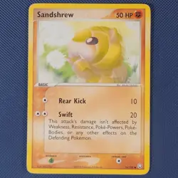sandshrew 74/109 - EX Team Rocket Returns - Common Pokemon Card - MP - Image 1