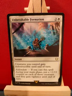 Unbreakable Formation - Lord of the Rings Commander - Rare - NM - MTG - Image 1