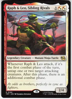 Raph & Leo Sibling Rivals 166 Teenage Mutant Ninja Turtles Magic the Gathering - Image 1