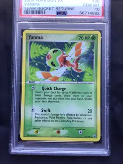 Pokemon Cards: EX Team Rocket Returns Rare: Yanma 28/109: PSA 10 - Image 2