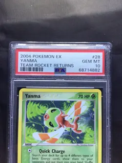 Pokemon Cards: EX Team Rocket Returns Rare: Yanma 28/109: PSA 10 - Image 3