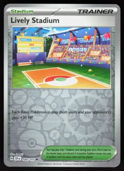 Lively Stadium 180/191 Uncommon Surging Sparks Pokemon Reverse Holo Near Mint - Image 1