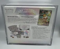 Pokemon TCG Prismatische Entwicklungen TopTrainerBox Deutsch OVP + Acryl-Case - Image 2