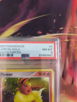 Pokemon Karte Card Flareon Flamara Ex Unseen Forces Holo English English PSA 8 - Image 4