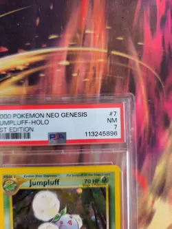 Pokemon Card Jumpluff Papungha Neo Genesis 1. Edition 2000 Holo English PSA 7 - Image 4