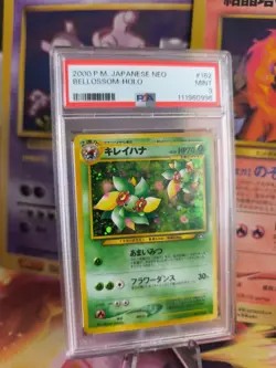 Pokemon Card Blubella Bellossom Neo Genesis Holo Gsnw Gold 2000 Japanese PSA 9 - Image 1