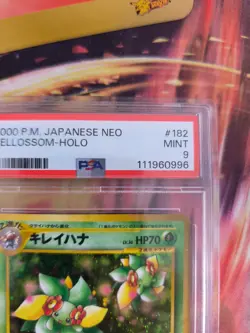 Pokemon Card Blubella Bellossom Neo Genesis Holo Gsnw Gold 2000 Japanese PSA 9 - Image 4