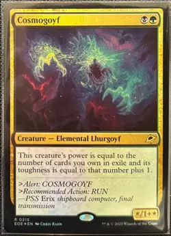 MTG Edge Of Eternities Cosmogoyf Foil (Rare) - Image 1