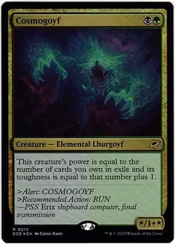 MTG Edge Of Eternities Cosmogoyf Foil (Rare) - Image 2