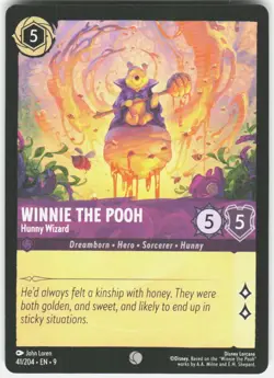 Winnie the Pooh Hunny Wizard 41/204 Fabled Disney Lorcana - Image 1