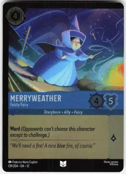 Merryweather Feisty Fairy Foil 139/204 Wilds Unknown Disney Lorcana - Image 1