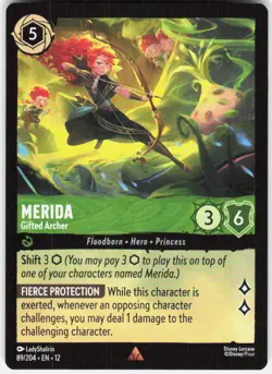 Merida Gifted Archer 89/204 Wilds Unknown Disney Lorcana - Image 1