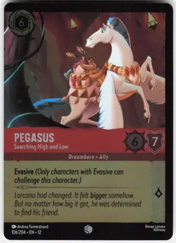 Pegasus Searching High and Low Foil Foil 106/204 Wilds Unknown Disney Lorcana - Image 1