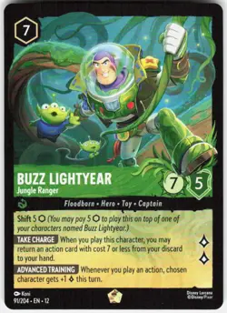 Buzz Lightyear Jungle Ranger 91/204 Wilds Unknown Disney Lorcana - Image 1