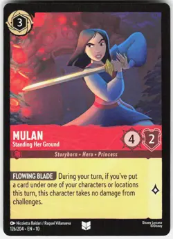 Mulan Standing Her Ground 126/204 Whispers in the Well Disney Lorcana - Image 1