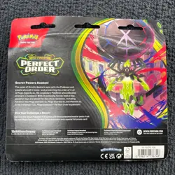 Pokemon TCG Mega Evolution Perfect Order 3-Pack Blister Chikorita Promo Card - Image 4