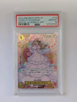 Charlotte Pudding OP03-112 OP08 SP PSA10 Japanese One Piece Card TCG - Image 1