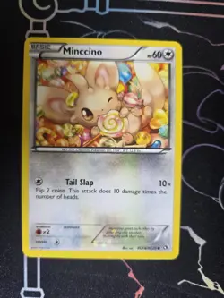 Pokemon TCG Minccino Card Legendary Treasures Holo RC18/RC25 - Image 1