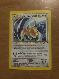 Light Dragonite 14/105 Neo Destiny Holo Pokemon Card Mod Play Unlimited - Image 1