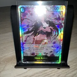 Nico Robin OP12-087 SR ONE PIECE Card Game NM Black - Image 1