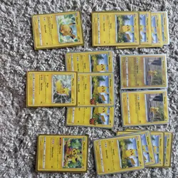 Pokemon Pikachu Lot of 16 cards that are all in good condition and have sleeves - Image 1