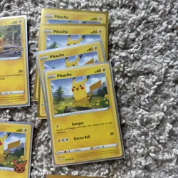 Pokemon Pikachu Lot of 16 cards that are all in good condition and have sleeves - Image 2