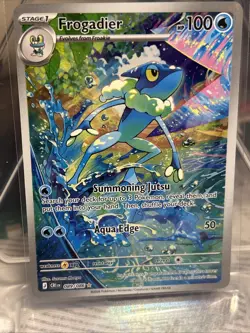 Pokemon Frogadier Illustration Rare Full Art Holo Card 089/086 Chaos Rising NM - Image 1