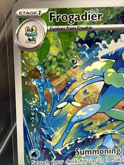 Pokemon Frogadier Illustration Rare Full Art Holo Card 089/086 Chaos Rising NM - Image 3