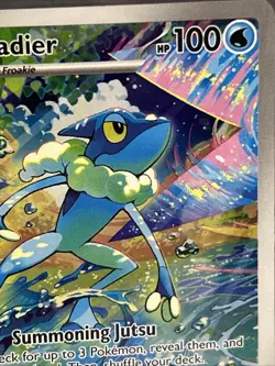 Pokemon Frogadier Illustration Rare Full Art Holo Card 089/086 Chaos Rising NM - Image 4