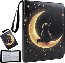 Card Binder 4 Pocket Holder 400 Cards with Zipper,Collection Binder Album Case w - Image 1